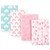 Luvable Friends Cotton Flannel Burp Cloths, Rainbow
