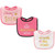 Luvable Friends Cotton Drooler Bibs with Fiber Filling, Sparkle