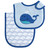 Luvable Friends Bib and Burp Cloth Set, Blue