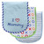 Luvable Friends Cotton Burp Cloths with Fiber Filling, Blue Mom