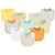 Luvable Friends Boy Feeder Bibs, 10-Pack, Neutral Chevron