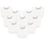 Luvable Friends Cotton Terry Bibs, White