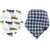 Hudson Baby Boy Bandana Bib, 2-Pack, Antique Cars