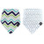 Hudson Baby Boy Bandana Bib, 2-Pack, Blue Chevron