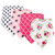 Hudson Baby Girl Bandana Bib, 4-Pack, Pink Floral