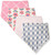 Touched by Nature Organic Cotton Bandana Bibs, Flower