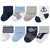 Luvable Friends Boy Newborn Socks, 8-Pack, Nautical