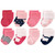 Luvable Friends Girl Socks, 8-Pack, Navy Mary Jane