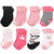 Hudson Baby Girl Rolled Cuff Crew Socks, 8-Pack, Swan