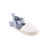 Luvable Friends Girl Bow Espadrille Sandals, Chambray and White