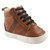 Luvable Friends Boy High Top Boat Shoes, Chestnut