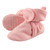 Hudson Baby Girl Velour Scooties with Non Skid Bottom, Light Pink