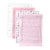 Luvable Friends Cotton Flannel Receiving Blankets, Pink Stripe 4-Pack