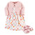 Hudson Baby Girl Dress, Cardigan and Shoes, 3-Piece Set, Ice Cream