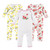 Hudson Baby Cotton Coveralls, Strawberry Lemon