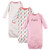 Touched By Nature Girl Organic Cotton Gowns, 3-Pack, Feathers