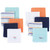 Hudson Baby Super Soft Cotton Washcloths, Shark