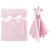 Hudson Baby Girl Plush Blanket and Security Blanket, 2-Piece Set, Unicorn