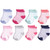 Hudson Baby Girl Short Crew Socks, 8-Pack, Girl Stripes