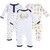 Yoga Sprout Boy and Girl Baby Union Suit/Coverall, Metallic Moon