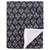 Yoga Sprout Mink and Sherpa Plush Blanket, Damask