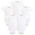 Hudson Baby Boy Preemie Bodysuits, 5-Pack, White