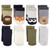 Luvable Friends Boy Crew Socks, 8-Pack, Fox and Owl