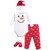 Hudson Baby Boy and Girl Holiday Clothing Gift Set, 4-Piece, Snowman, 0-6 Months