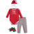 Hudson Baby Boy and Girl Holiday Clothing Gift Set, 4-Piece, Best Gift Ever, 0-6 Months