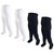 Touched By Nature Girl Organic Cotton Tights, 4-Pack, Black and White