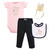 Hudson Baby Birthday Boxed Giftset, Black Pink