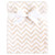 Hudson Baby Silky Plush and Coral Fleece Blanket, Tan Chevron