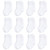 Touched by Nature Organic Cotton Socks, White 12-Pack