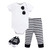 Little Treasure Boy Bodysuit, Pant and Shoes, 3-Piece Set, Sunglasses