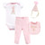 Hudson Baby Girl First Birthday Outfit Gift Set, 4-Piece, Birthday Girl, 12 Months