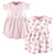 Touched By Nature Girl Baby Organic Cotton Dress, 2-Pack, Cherry Blossom