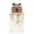 Hudson Baby Girl Animal Face Hooded Towel, Boho Bear