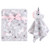 Hudson Baby Plush Blanket with Security Blanket, Whimsical Unicorn