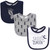 Yoga Sprout Boy Drooler Bibs, 3-Pack, Moon