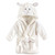 Luvable Friends Girl Plush Hooded Bathrobe, Lamb