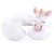Hudson Baby Girl Travel Neck Support Pillow, Pink Unicorn