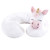 Hudson Baby Neck Pillow, Pink Unicorn