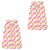 Luvable Friends Sleeveless Jersey Cotton Sleeping Bag, Sack, Blanket, Flowers Jersey 2-Pack
