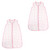 Hudson Baby Safe Sleep Wearable Muslin Sleeping Bag 2-Pack, Pink Damask