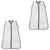 Hudson Baby Muslin Cotton Sleeveless Wearable Sleeping Bag, Sack, Blanket, Paper Airplanes 2-Pack