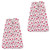 Hudson Baby Girl Safe Sleep Wearable Jersey Sleeping Bag/Blanket 2-Pack, Pink Flowers