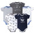 Hudson Baby Boy Cotton Bodysuits, Little Explorer, 5 Pack