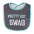 Hudson Baby Cotton Terry Drooler Bibs with Fiber Filling, Pretty Boy Swag