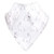 Hudson Baby Cotton Bib and Headband or Caps Set, White Bunny
