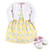 Hudson Baby Girl Dress, Cardigan, Shoe Set, 3 Piece, Pineapple
